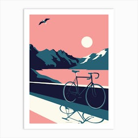 Summertime Travel Bike Print Art Print