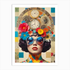 Girl With Color Art Print