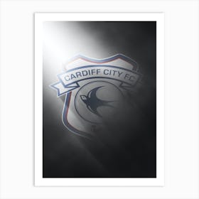 Cardiff City Football Poster Art Print