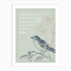 Bird Quote Art Print