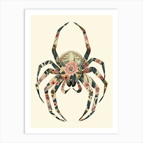 Colourful Insect Illustration Spider 17 Art Print