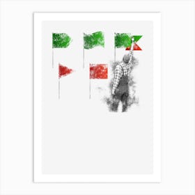 Dont paint red flags, green Art Print