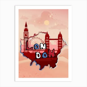 London Map Art Art Print