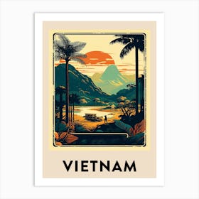 Vietnam Vintage Travel Poster Art Print
