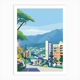 Sapporo Japan 1 Colourful Illustration Art Print