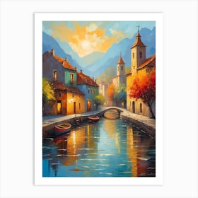 Croatian Canal Art Print