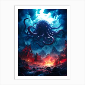 Octopus Art Print