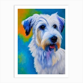 Skye Terrier Fauvist Style Dog Art Print
