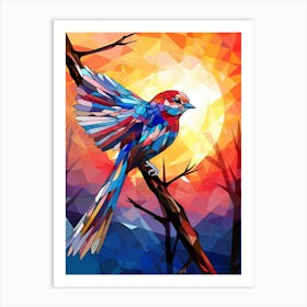 Bird Abstract Pop Art 1 Art Print