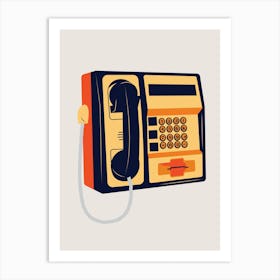 Retro Telephone Art Print