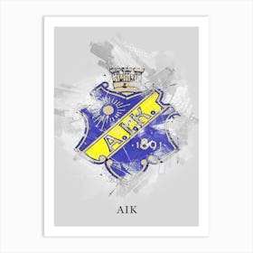 Aik Logo Street Art Art Print