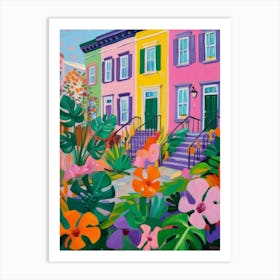 Charleston Houses Art Print