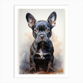 Sweet Serenade of a Frenchie Art Print