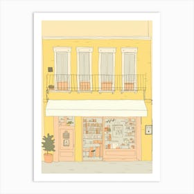 Palma De Mallorca The Book Nook Pastel Colours 1 Art Print