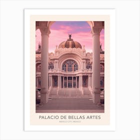 The Palacio De Bellas Artes Mexico City Mexico Travel Poster Art Print