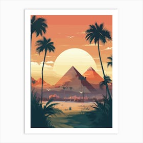 Egyptian Sunset - Giza 1 Art Print