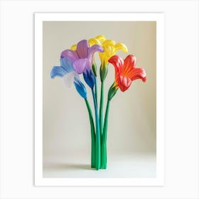 Dreamy Inflatable Flowers Iris 1 Art Print