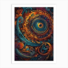 Psychedelic Eye Art Print