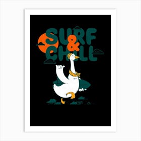 Surf And Chill Art Print