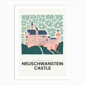 Travel Neuschwanstein Castle Germany Abstract Gallery Art Print