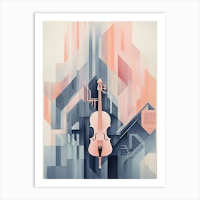 Abstract Geometric Music Illustration 10 Art Print