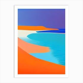 Beach Waterscape Modern 1 Art Print