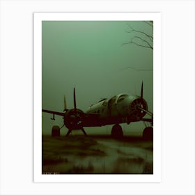 Waiting By The Old Runway 1 Art Print
