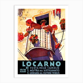 Locarno, Switzerland, Flower Festival Art Print