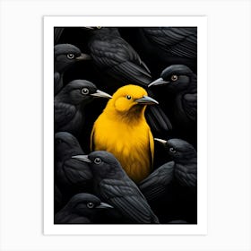 Crows Art Print