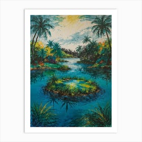 'Palm Trees' 1 Art Print