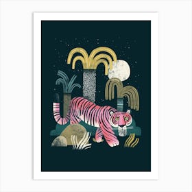 Midnight Tiger Art Print