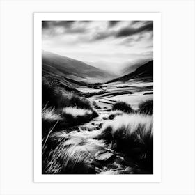 Black And White Landscape 9 Art Print