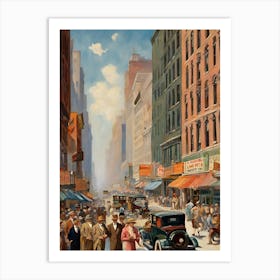 New York City Street Scene 12 Art Print