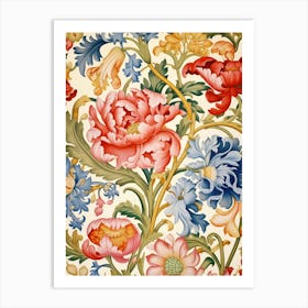 Floral Wallpaper 19 Art Print