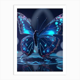 Blue Butterfly 2 Art Print