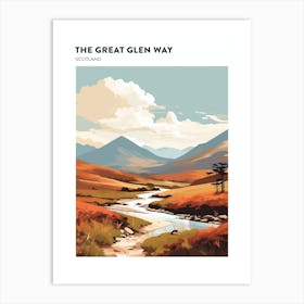The Great Glen Way Scotland 4 Hiking Trail Landscape Poster Art Print