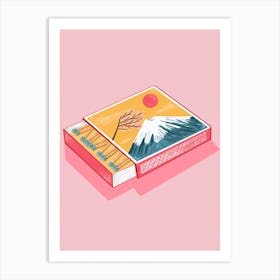 Mount Fuji Matchbox  Art Print