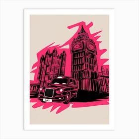 London Cab Art Print