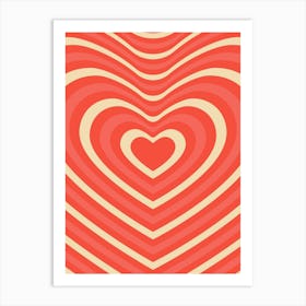 Heart Shaped Background Art Print