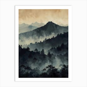 Asian Landscape Painting 44 Art Print