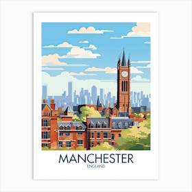 Manchester Travel Print England Gift Art Print