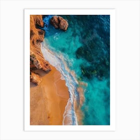 Aerial View Of A Beach 113 Art Print