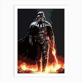 Darth Vader Star Wars movie 9 Art Print