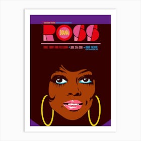 DIANA ROSS POSTER Art Print