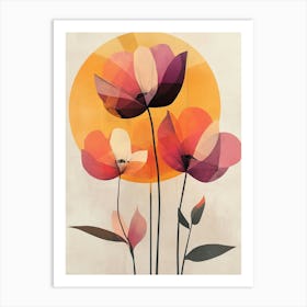 Abstract Flowers 34 Art Print