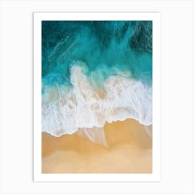 Aerial View Of A Beach 42 Art Print