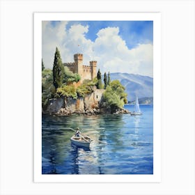 Isola Bella Italy Watercolour 7 Art Print