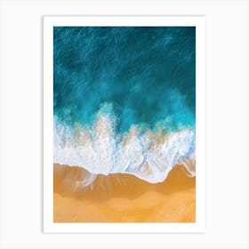 Aerial View Of A Beach 15 Art Print