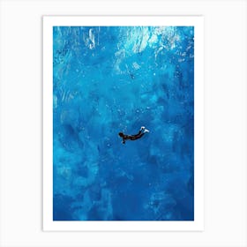 Scuba Diver Art Print