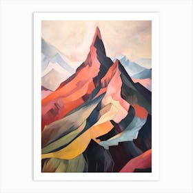 Mount Root Usa 1 Mountain Painting Art Print